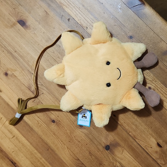 Jellycat AMUSEABLE Sun BAG 9x10" Cross Body Strap Soft & Plush NWT - Picture 4 of 7
